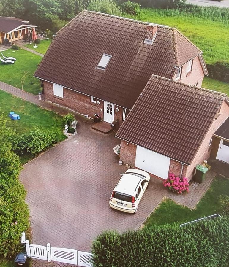Villa Ferienhaus Käthchen am Deich vor den Toren von Sylt Emmelsbüll-Horsbüll Exterior foto